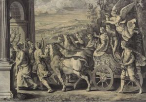 Le Triomphe De Titus Et De Vespasien by Louis Desplaces