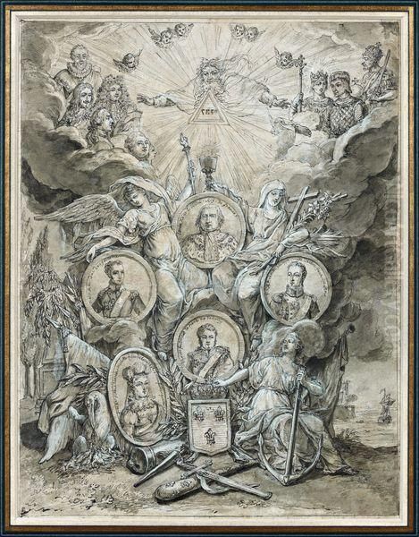 Allegorie De La Famille Royale De Droit Divin - view 1