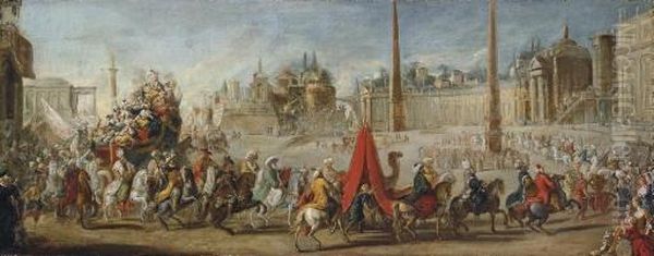 A Procession Of The
Pensionnaires - view 1