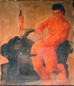 Homme Et Taureau by Paul Emile Destouches