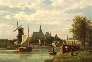Haarlem With A View Of The Grote Kerk