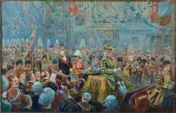 Parade Scene Depicting George V And Poincare - view 1