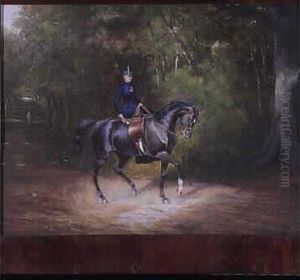 Amazone Et Cavalier by Charles Jean-Bapt. Detaille