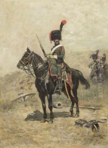 Soldier On Horseback by Jean Baptiste Edouard Detaille