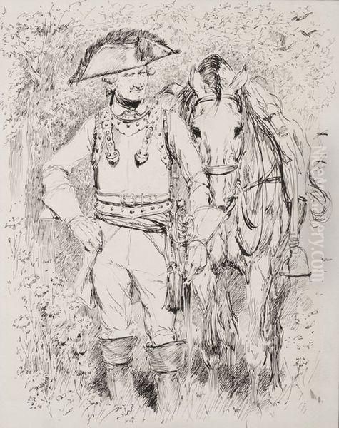 Cuirassier Et Sa Monture Xviiie Siecle - view 1