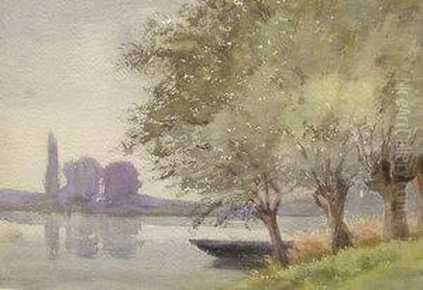 Theresedethan-roullet,
French -- Tranquil River Scene - view 1