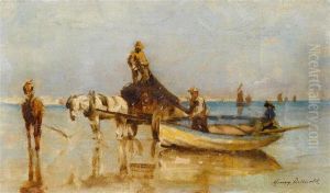 Breton Peasants At The Seaside