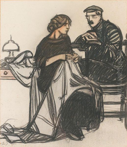 Ouvrier Et Couturiere - view 1