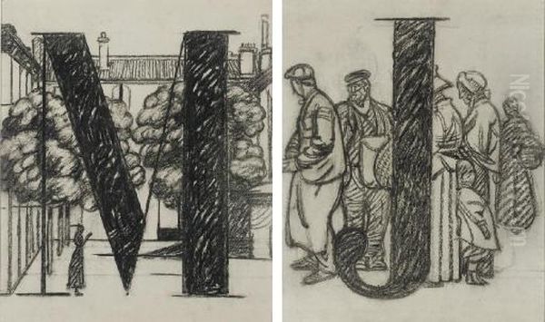 Deux Lettrines 'j' Et 'm' - view 1
