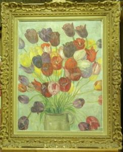 Bouquet De Tulipes by Leon Detroy