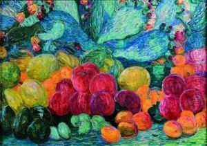 Nature Morte Aux Agrumes. by Leon Detroy