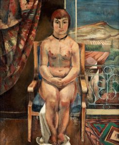 Sitting Model By Drapery by Eric Detthow