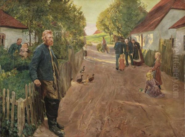 Dorfliche Szene. - view 1