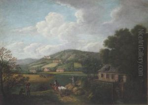 Paar Gemalde by Francois J. Deutsch