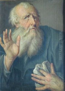 Darstellung Eines Alten Mannes Mit Vollbart by Francois J. Deutsch