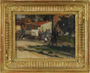 Military Encampment, World War I by Andre Devambez