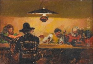 Figures In An Interior by Andre Devambez