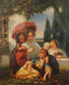 Repos De Jeunes Femmes Orientales by Louis Devedeux