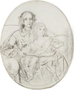 Portrait De La Femme De L'artiste Et De Sa Fille Portrait De La Femme De L'artiste Et De Sa Fille