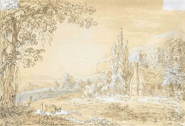 A Herdsman Before A Cottage - view 1