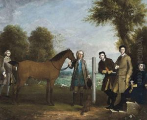 Group Portrait, Including Edward Chester by Arthur Devis