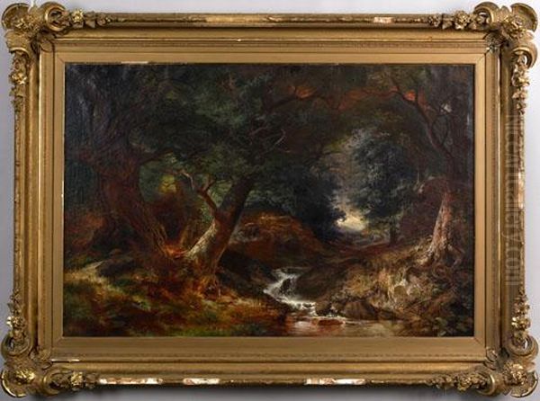 Wooded Landscape With Stream - view 1