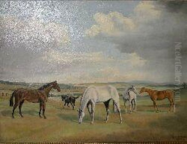Horses In A Landscape - view 1