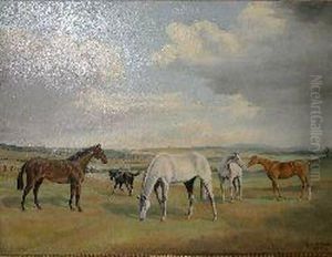 Horses In A Landscape Horses In A Landscape