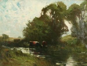 Twilight In The Woods by Charles Melville Dewey