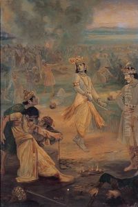 Battle Scene From The Mahabharata