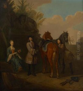 Depart Pour Lucques by Martino Di Bartolomeo Di Biagio
