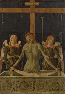 Le Christ Au Tombeau Soutenu Par Deux Anges by Alesso Di Benozzo