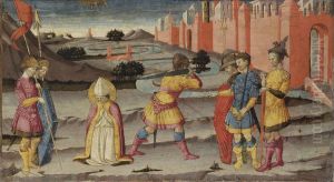 The Martyrdom Of Saint Januarius: Panel From A Predella by Bicci Di Neri