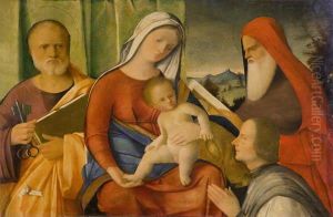 Madonna Col Bambino, San Pietro, Un Altro Santo (girolamo?) E Il Committente