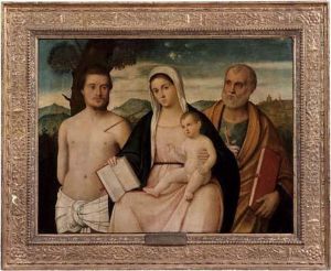Madonna Con Bambino E Santi Sebastiano E Pietro