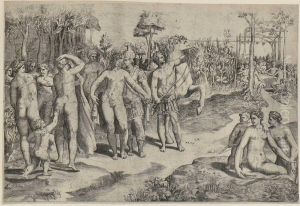 Alexander Und Roxane by Giulio Bonasone
