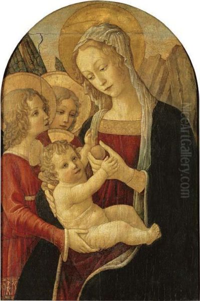 The Madonna And Child With Angels - view 1
