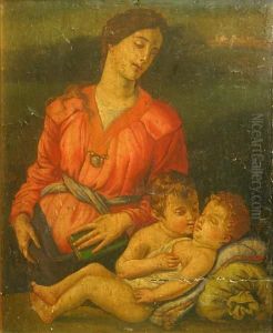 The Virgin With The Christ Child And The Young St. John The Baptist by Agnolo Bronzino