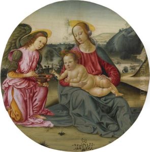 The Madonna And Child With An Attendant Angel by Giovanni di Corraduccio