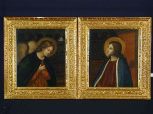 2 Pendants: "verkundigung An Maria" by Benvenuto Di Giovanni Guasta