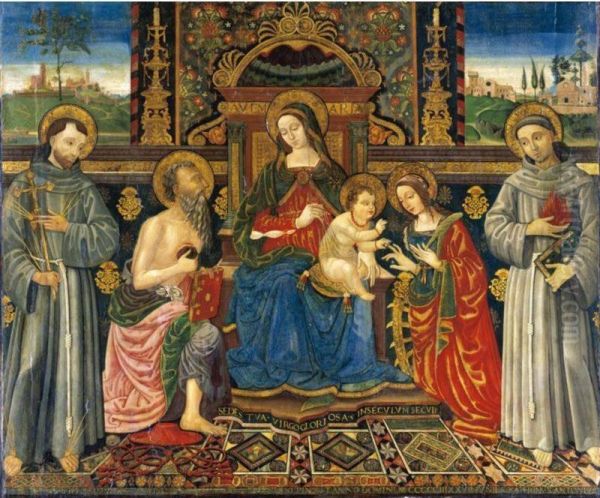 The Madonna And Child Enthroned With Saints Francis, Jerome, Catherine And Anthony - view 1