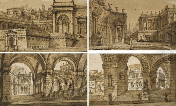 Four Studies For Stage Designs - view 1