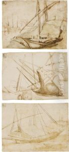 Voiliers Amarres by Theodoro Filippo Di Liagno