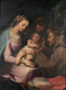 Madonna Con Il Bambino, San Francesco E Una Santa