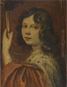 Portrait Of A Young Man by Giovanni Giovanni da San (Mannozzi)