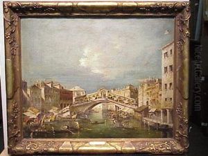 The Rialto by Jacopo Paolo Di Marieschi