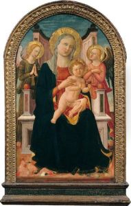 Madonna In Trono Col Bambino
E Angeli by Domenico Di Michelino