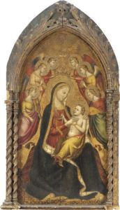 Madonna Col Bambino E Angeli Musicanti by Lorenzo Di Niccolo Di Martino