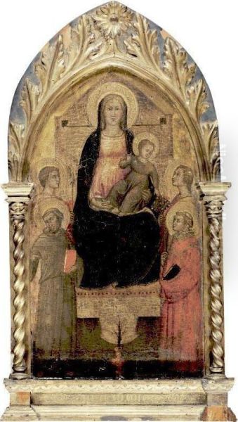 Madonna And Child With Saints Francis, Dorothy, Steven And A Young Male Saint Holding A Spear - view 1