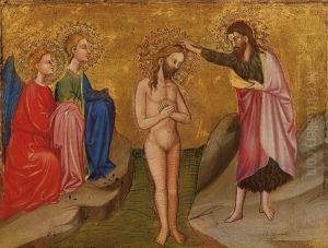 Battesimo Di Cristo by Cecco Di Pietro Da Pisa